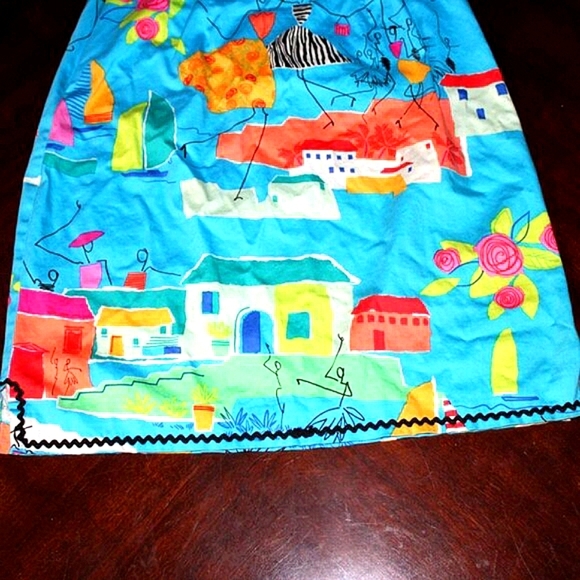 Sara Jane Whimsical Print Skirt | USA Made | Retro Style Size 2 - Picture 5 of 9